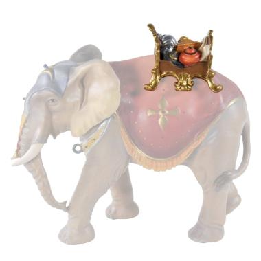 Statua cm.15 Scultura in Legno Sella Gioielli per Elefante in Piedi | Ulpe