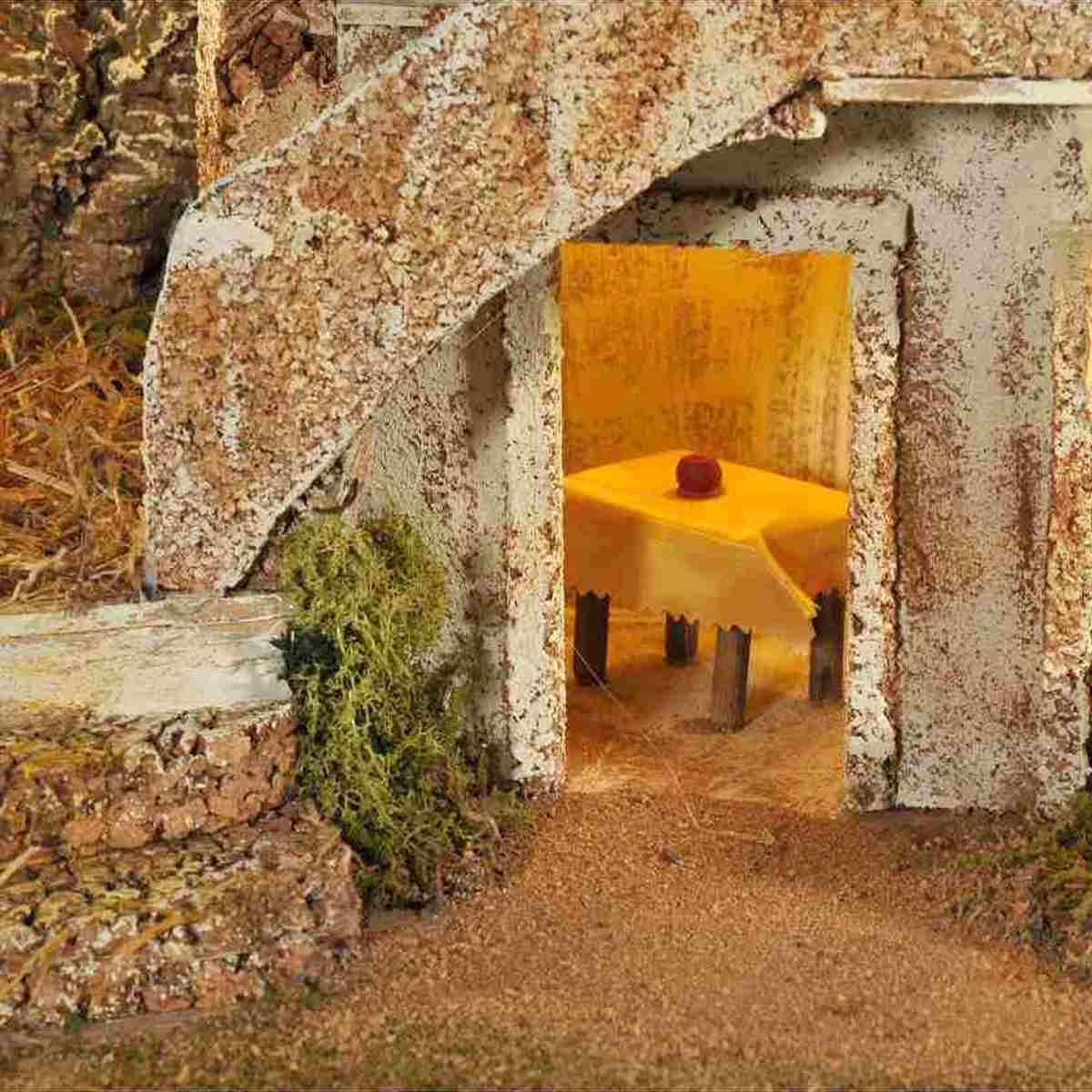 Paesaggio con Luci Fontana cm.57x37xH50 PR225 | Arte del Presepe