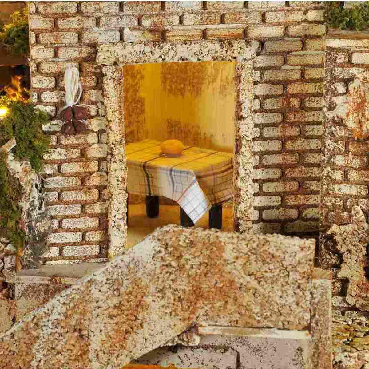 Paesaggio con Luci Fontana cm.57x37xH50 PR225 | Arte del Presepe