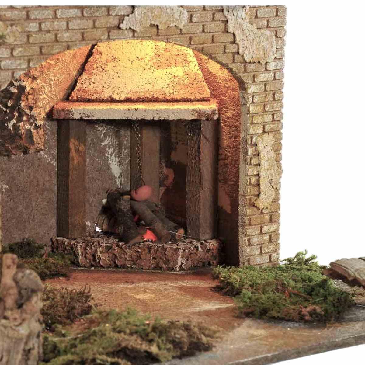 Capanna Legno con Luci cm.52x33xH32 CG5 | Arte del Presepe