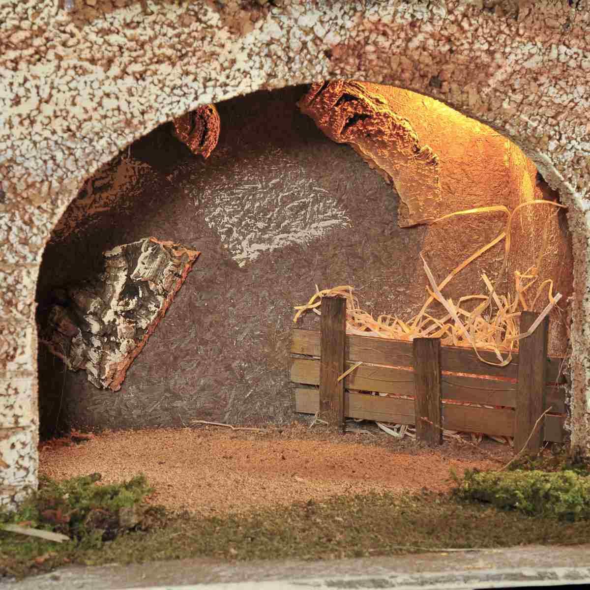 Capanna Legno con Luci cm.52x33xH36 CG43 | Arte del Presepe