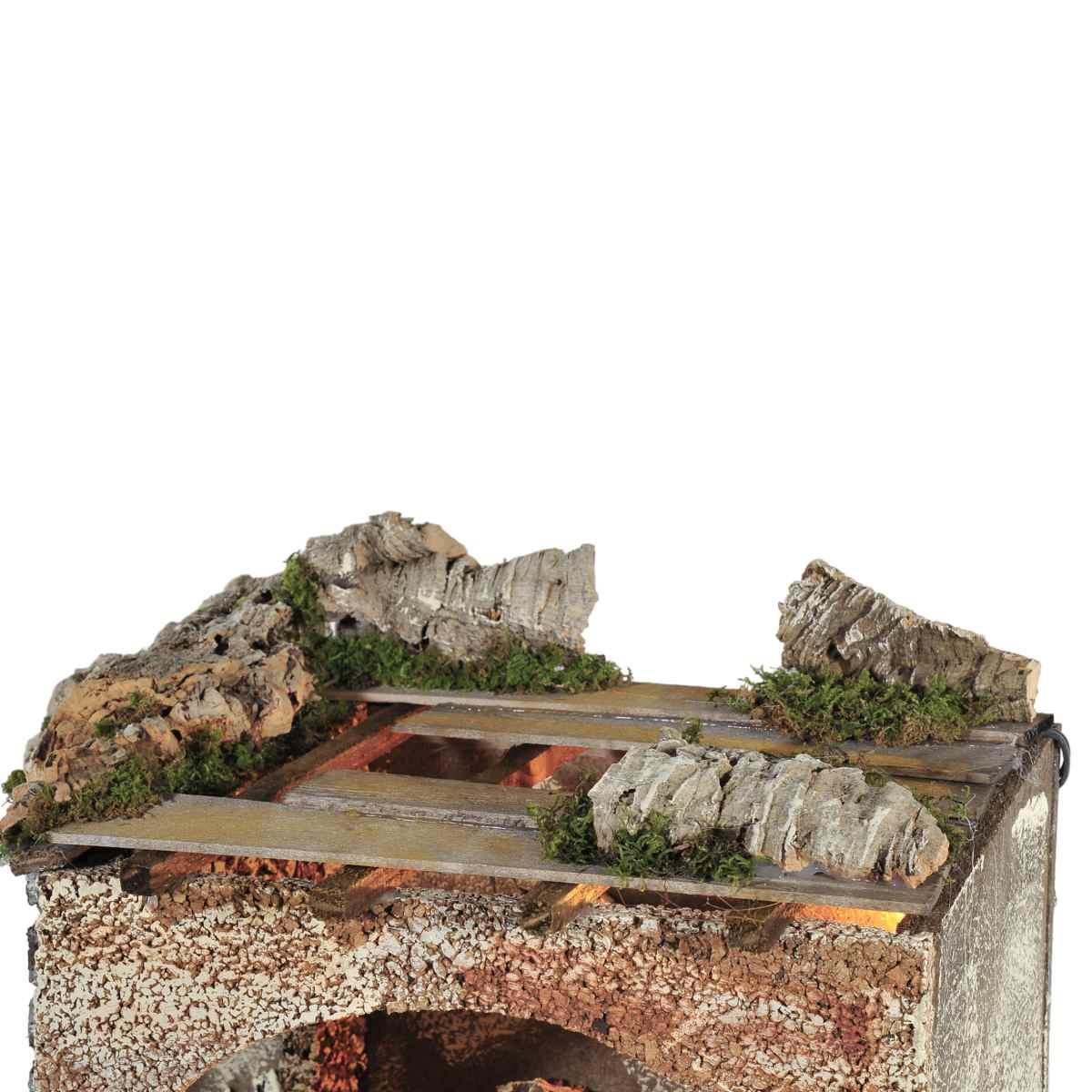 Capanna Legno con Luci cm.52x33xH36 CG43 | Arte del Presepe