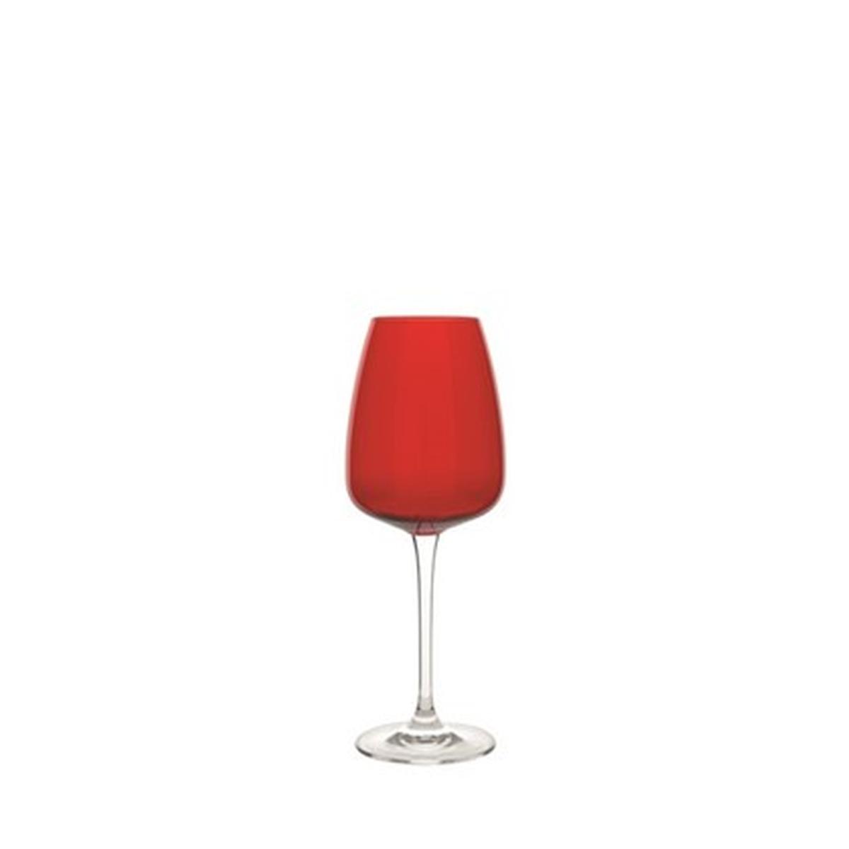 Bicchieri Vetro Set pz.6 Calice Vino Passion ml.440 |Fade