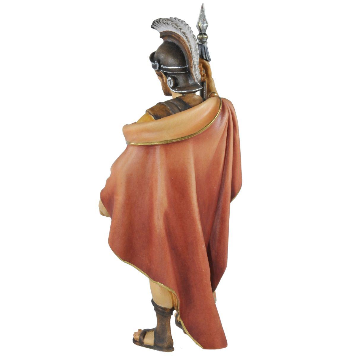 Statua cm.15 Scultura in Legno Soldato Romano con Picca | Ulpe