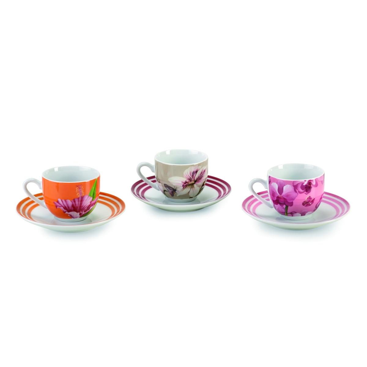 Tazzine Caff Set pz.6 Porcellana Fade Blooming | Fade