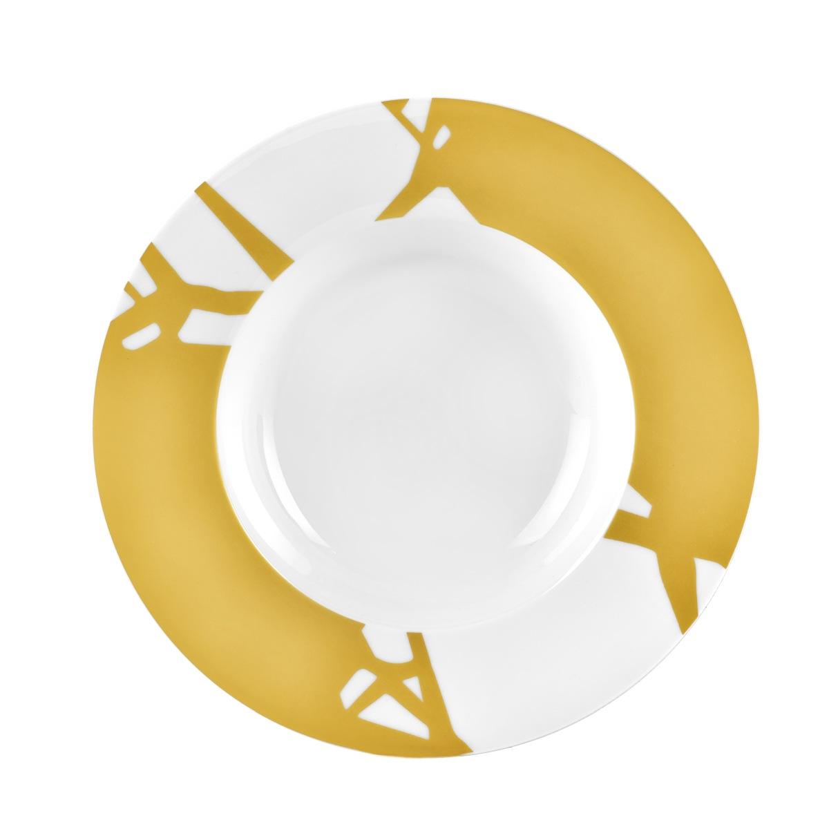 Piatti Tavola Set pz.6 Tavola Porcellana Fade Fondo cm.23 Graphique |Fade