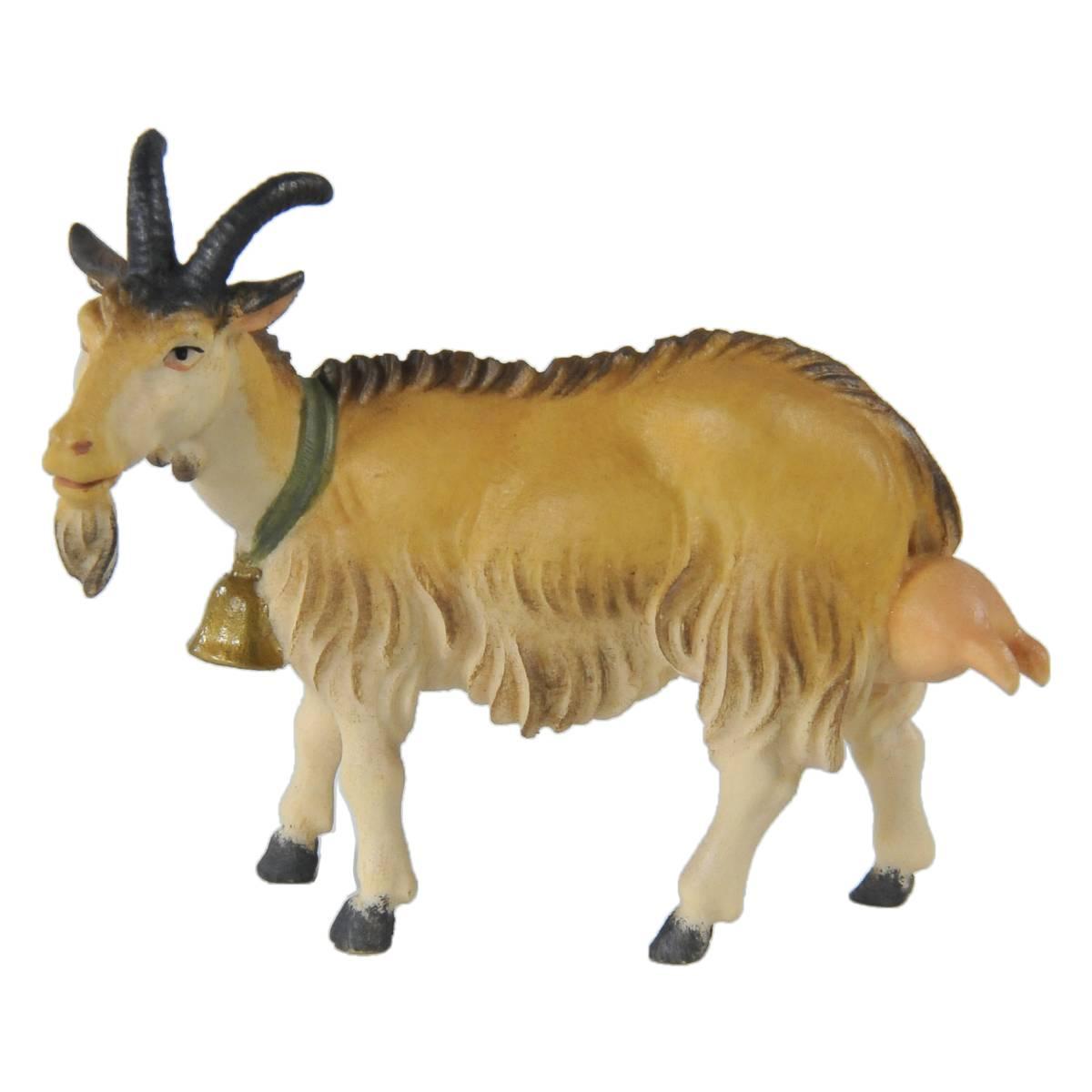Statua cm.15 Scultura in Legno Capra da Mungere | Ulpe