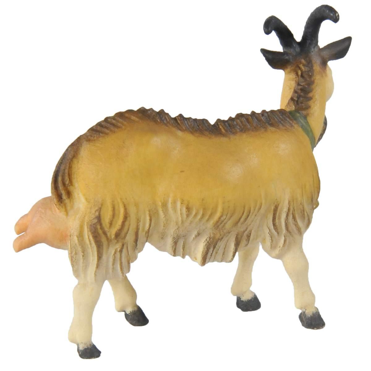 Statua cm.15 Scultura in Legno Capra da Mungere | Ulpe