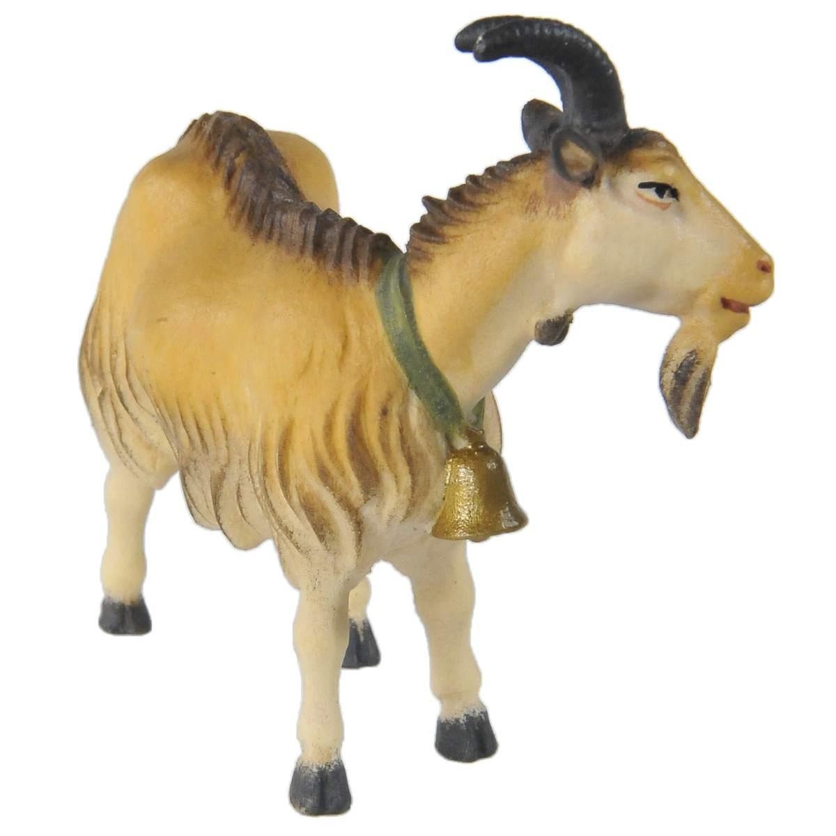 Statua cm.15 Scultura in Legno Capra da Mungere | Ulpe