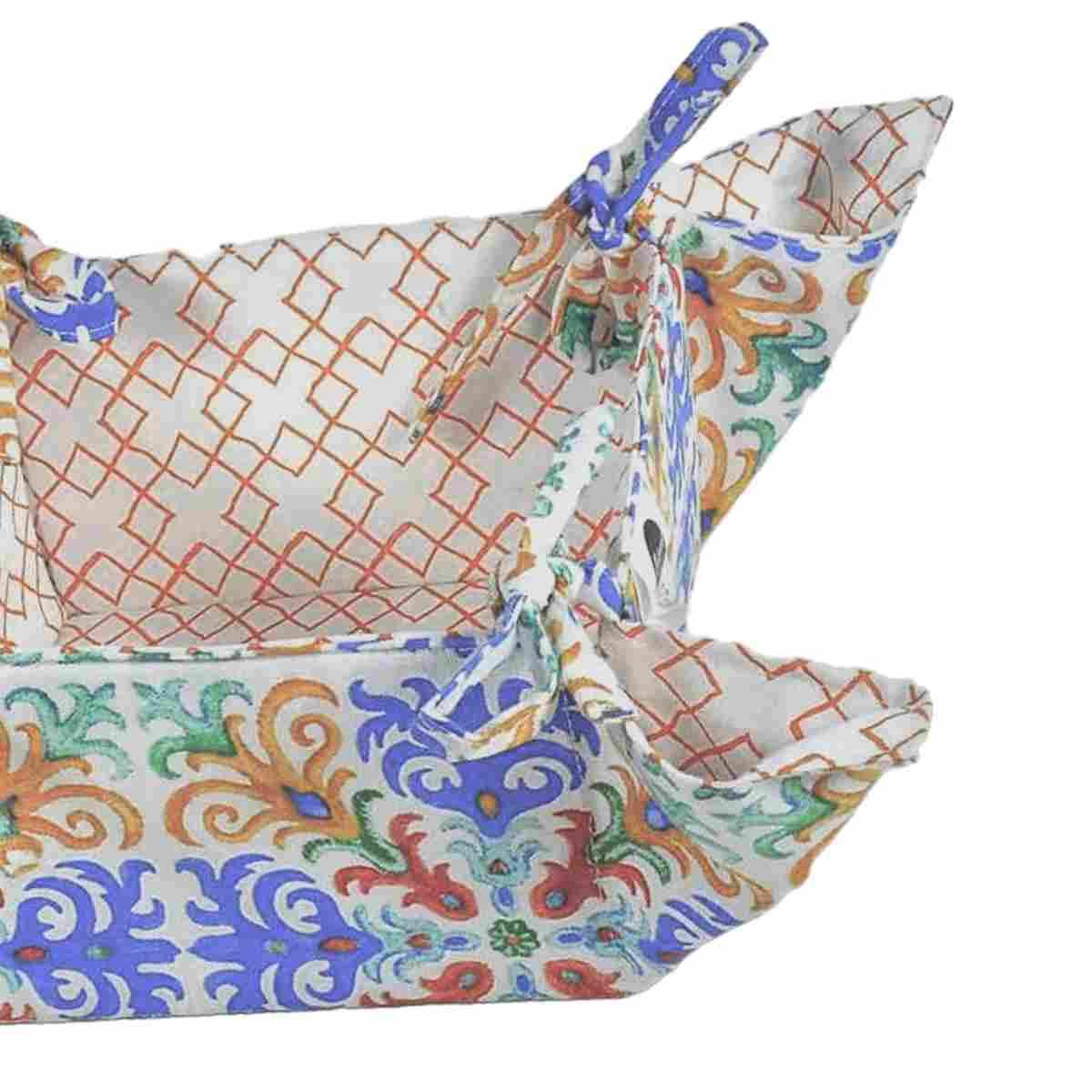 Portapane Cestino Fantasia Rombi cm.18x18x10 | Montemaggi