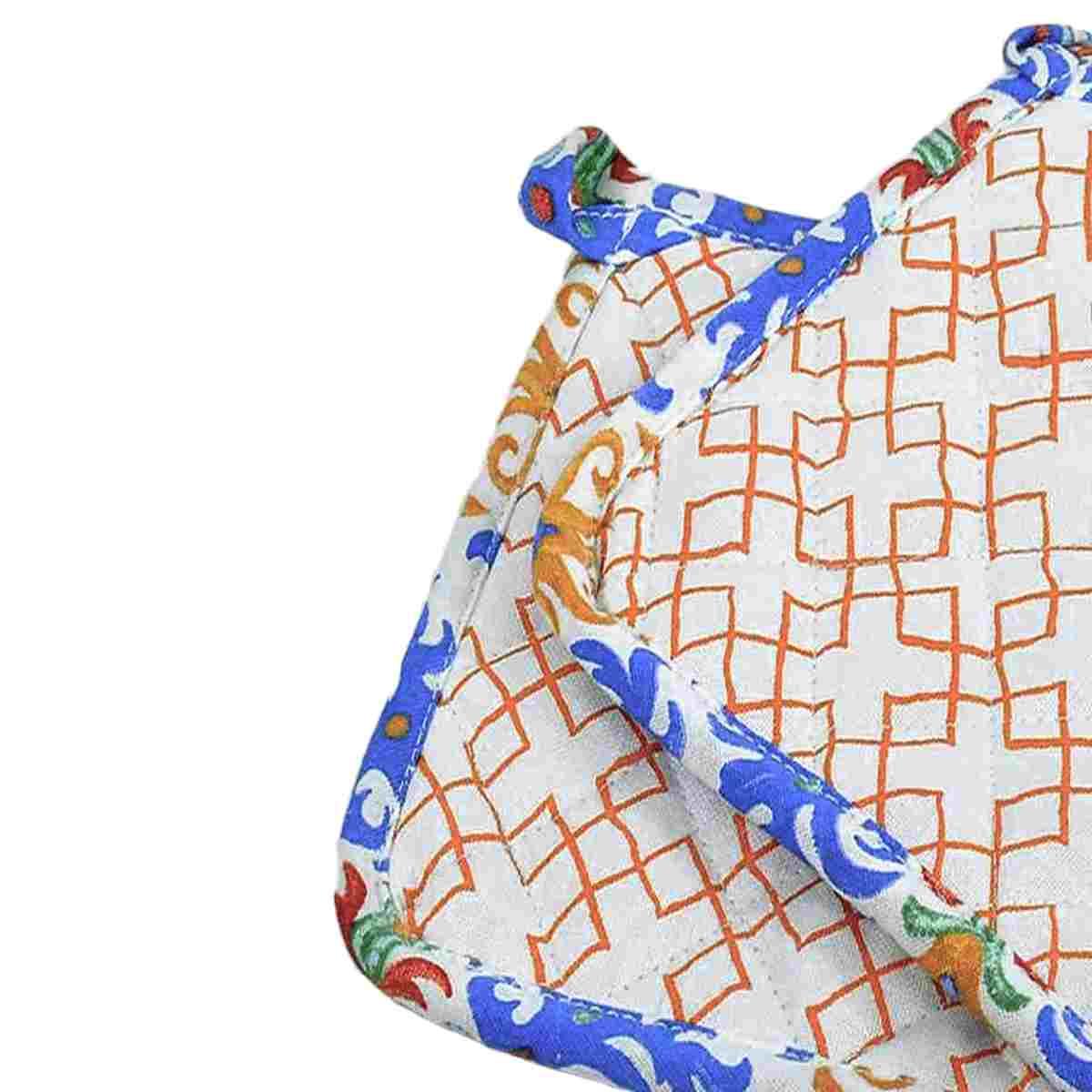 Presina Cotone Fantasia Rombi cm.18x18 Set pz.2 | Montemaggi