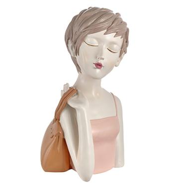 Statua Busto Ragazza Dreamt. con Borsa cm.28 |Montemaggi