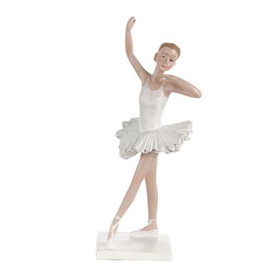 Statua Ragazza Ballerina Resina con Tutu Bianco cm.23 |Montemaggi