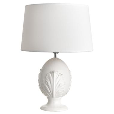 Lampada Tavolo Ceramica Pumo Bianco cm.30x45 | Montemaggi