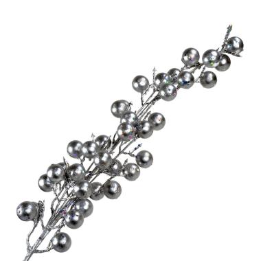 Fiore Natale Bacche Argento cm.70 |Mazzeo