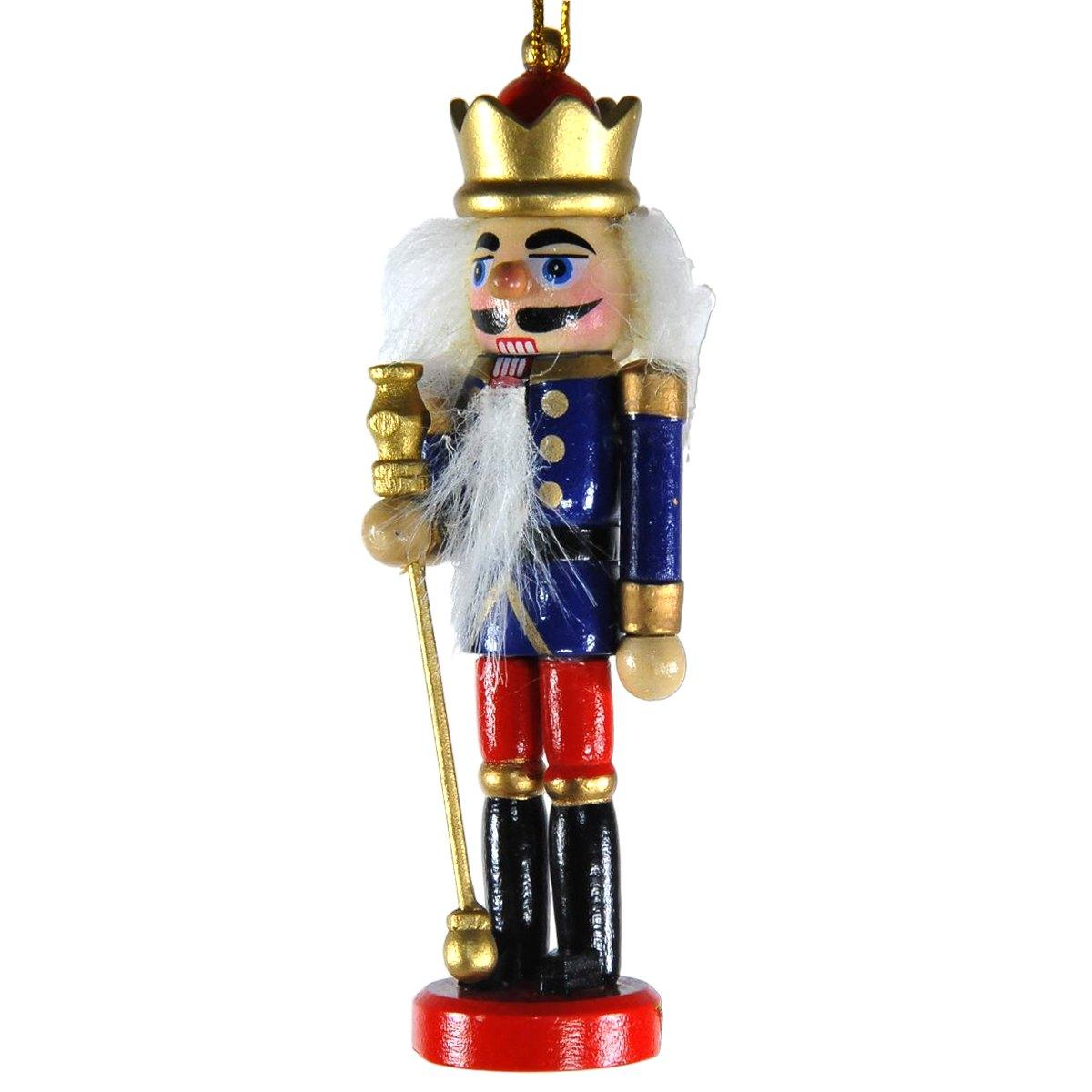 Soldatino Schiaccianoci cm.13 Blu con Tamburo