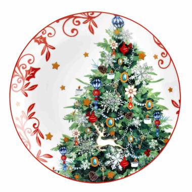 Piatto Tavola Porcellana Fade Piano cm.30 Xmas Dream |Fade