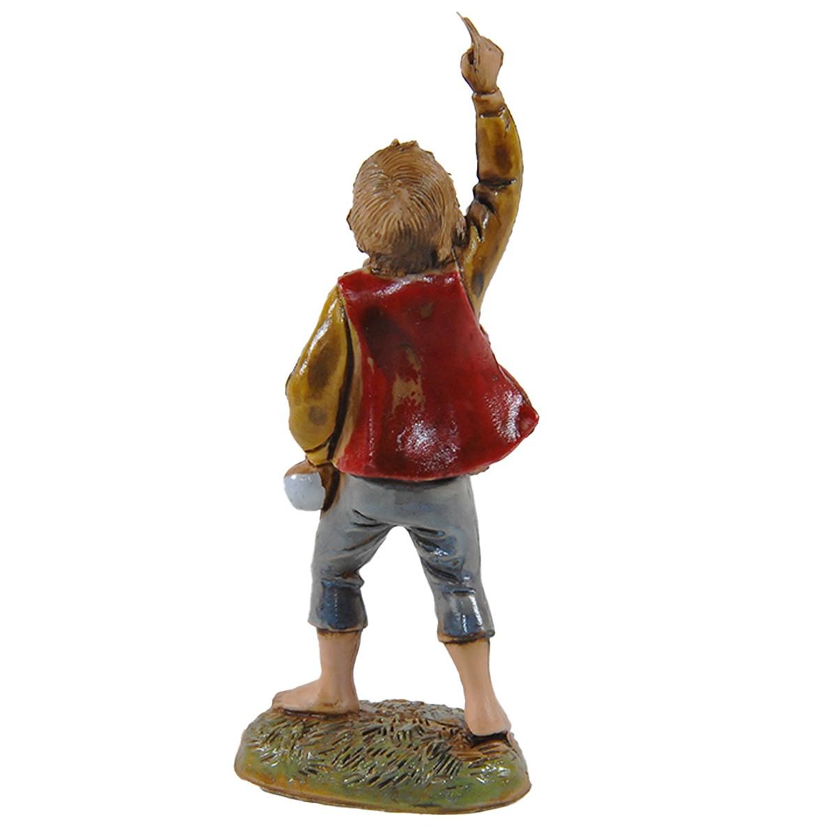 Statua cm.10 Bambino Pastore Che Indica | Moranduzzo