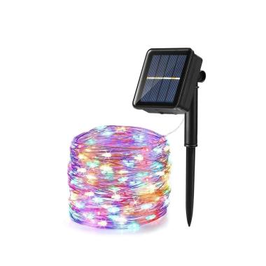Luci Natale esterno LED 500 Micro Multicolor con Giochi Luce Solare mt.50 |New Power