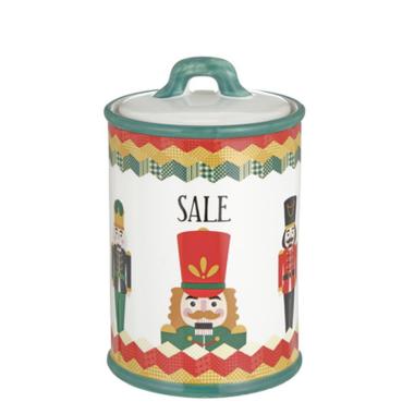 Barattolo Ceramica Stoneware Schiaccianoci Sale cm.16 |Montemaggi