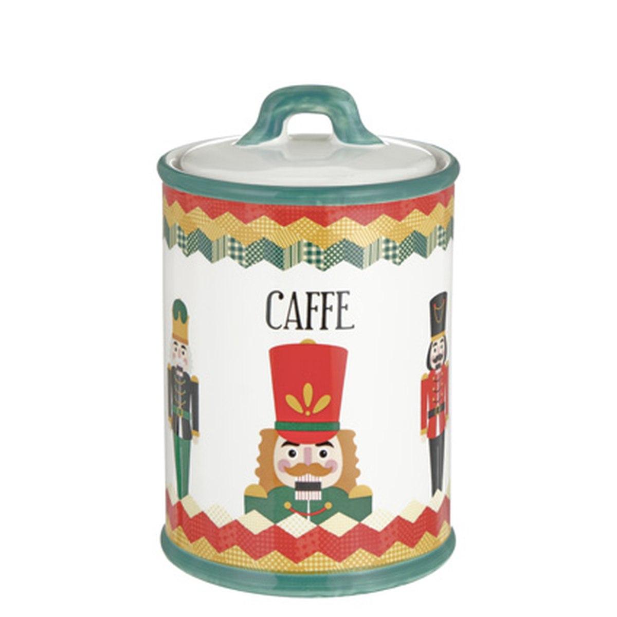 Barattolo Ceramica Stoneware Schiaccianoci CaffÃƒÂ¨ cm.16 |Montemaggi