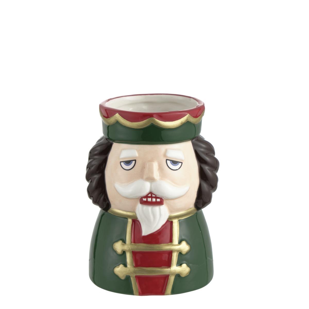 Vaso Ceramica Soldatino Schiaccianoci cm.9x8x12 |Montemaggi