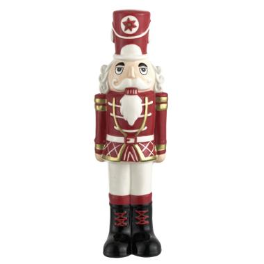 Soldatino Schiaccianoci cm.22 Ceramica Dipinto a Mano |Montemaggi