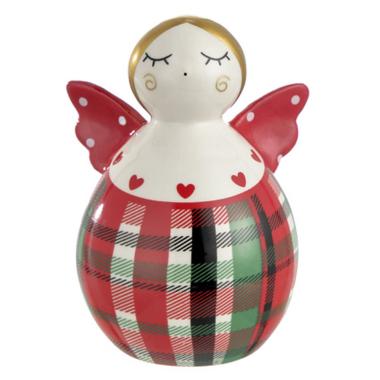 Angelo Porcellana Tartan cm.13x10xh16 |Montemaggi