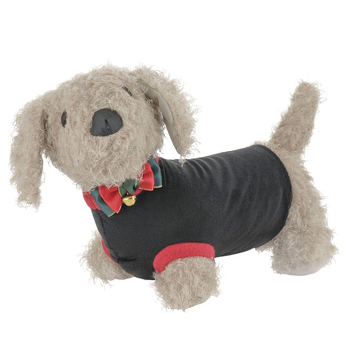 Fermaporta Cane Marrone con Maglioncino cm.34 | Montemaggi