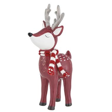 Renna Ceramica Rosa con Sciarpa cm.13x10x25 |Montemaggi