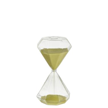 Clessidra Vetro 5 Minuti Sabbia Gialla cm.11 | Montemaggi