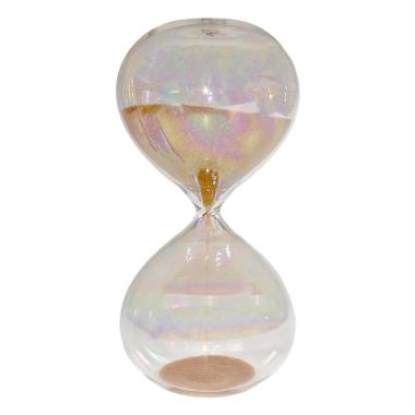 Clessidra Vetro 5 Minuti Sabbia Bianca cm.11 | Montemaggi