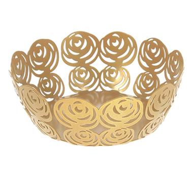 Portafrutta Metallo Rose Oro cm.20 |Montemaggi