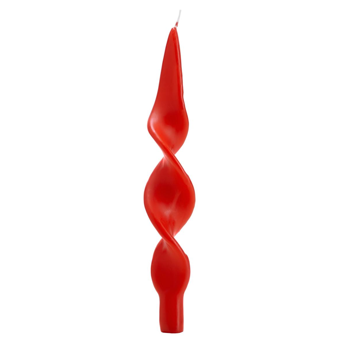 Candela cm.26 Tortiglione Rosso pz.2 |Fade