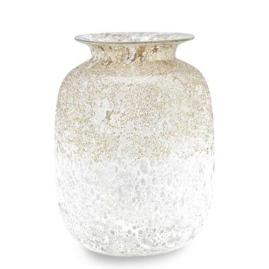 Vaso Vetro Moonrise Bianco cm.20x27 |Fade