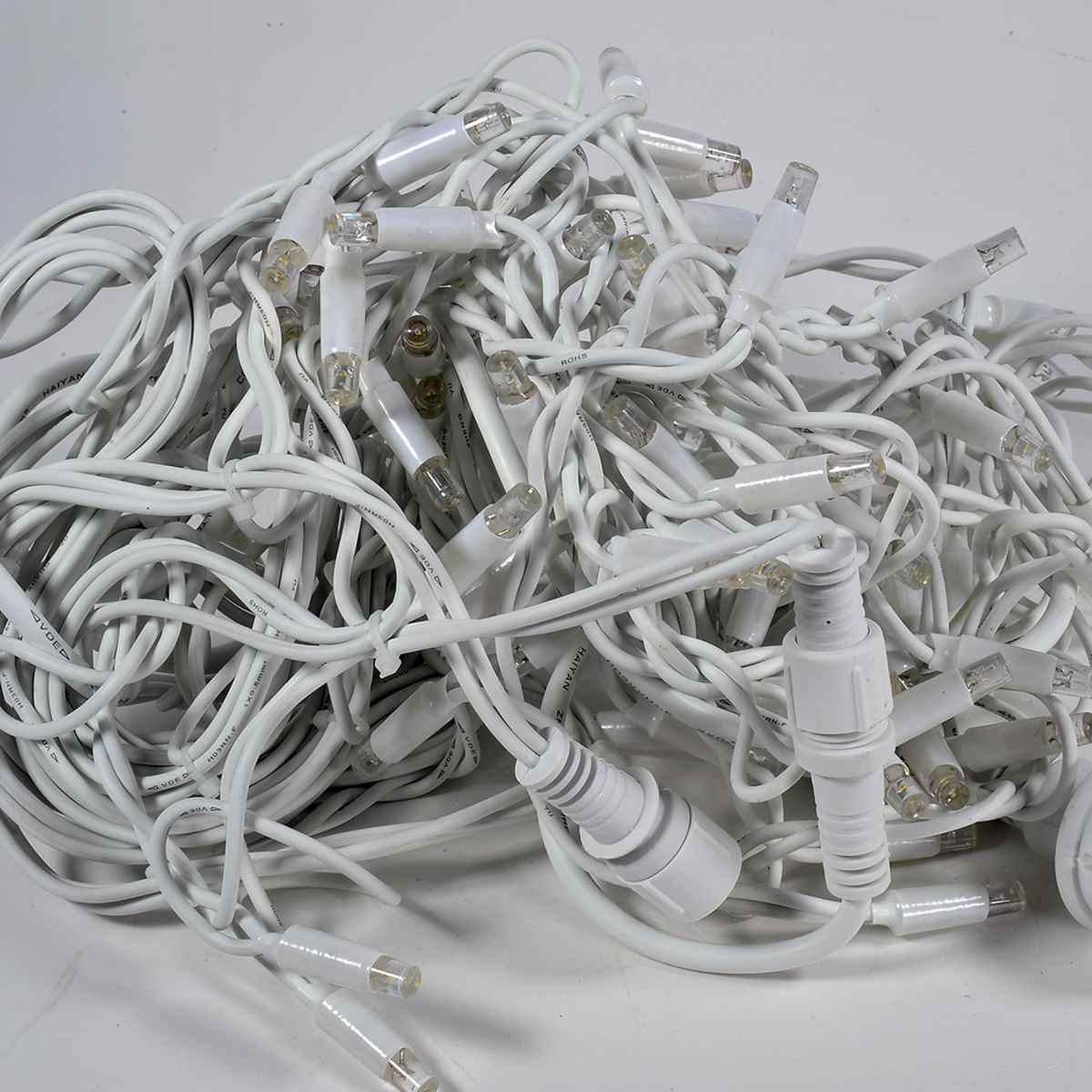 Luci Natale Tenda Esterno Professionale LED 100 Bianco Caldo Prolungabili cm.300X70 |Silani