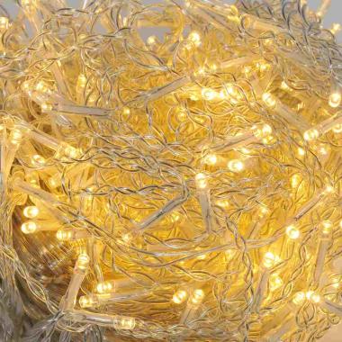 Luci Natale Tenda Esterno LED 300 Bianco Caldo Prolungabili cm.600X0,50 |Silani