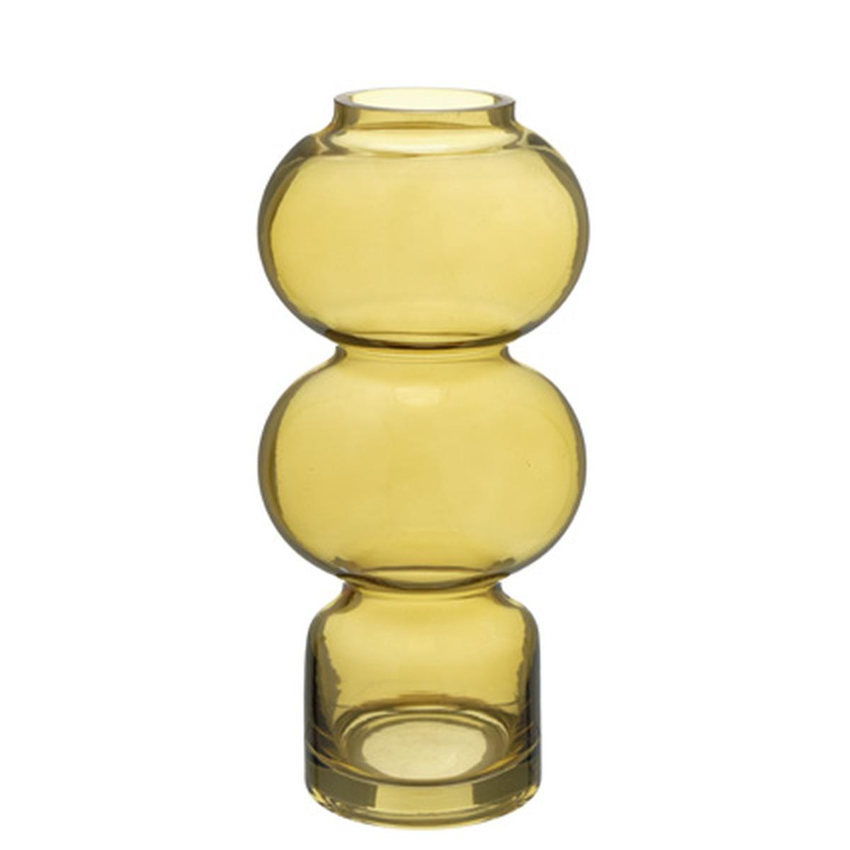 Vaso Vetro Sagomato Ambra cm.12x26,5 |Montemaggi