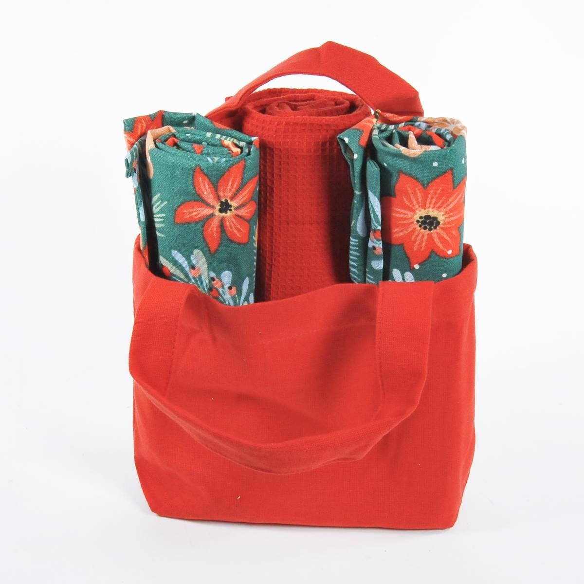 Strofinaccio in Tessuto con Borsetta Dolcetti Set pz.3 |Montemaggi