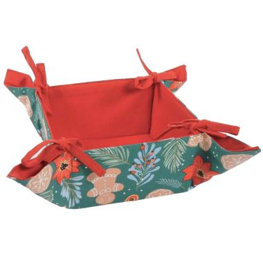 Portapane in Tessuto Cestino con Fantasia Dolcetti cm.18x18 |Montemaggi