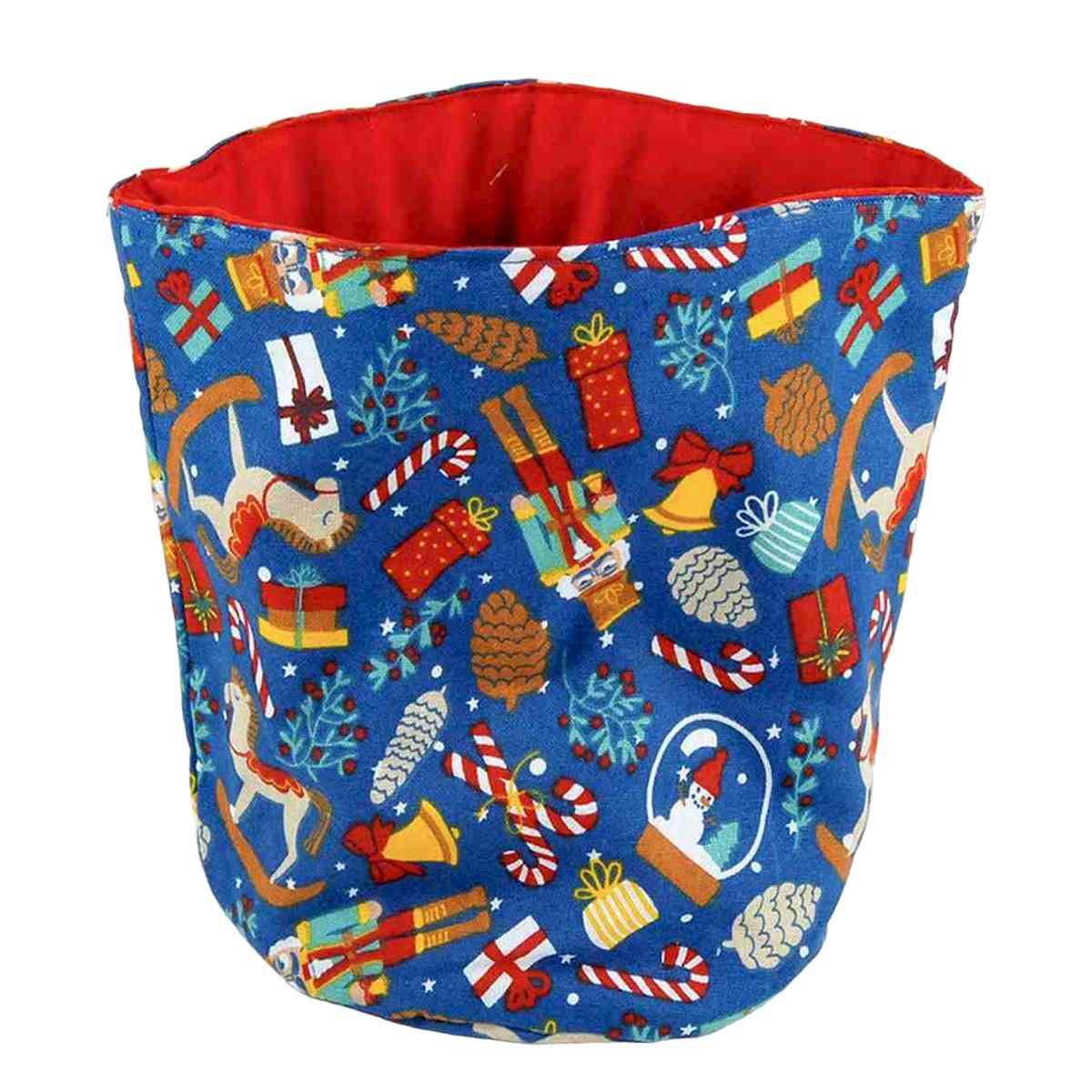 Portapane in Tessuto Fantasia Schiaccianci cm.18x23 |Montemaggi