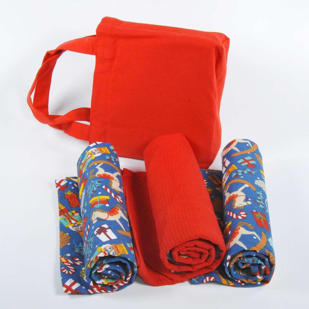 Strofinaccio con Borsetta Schiaccianoci Set pz.3 |Montemaggi