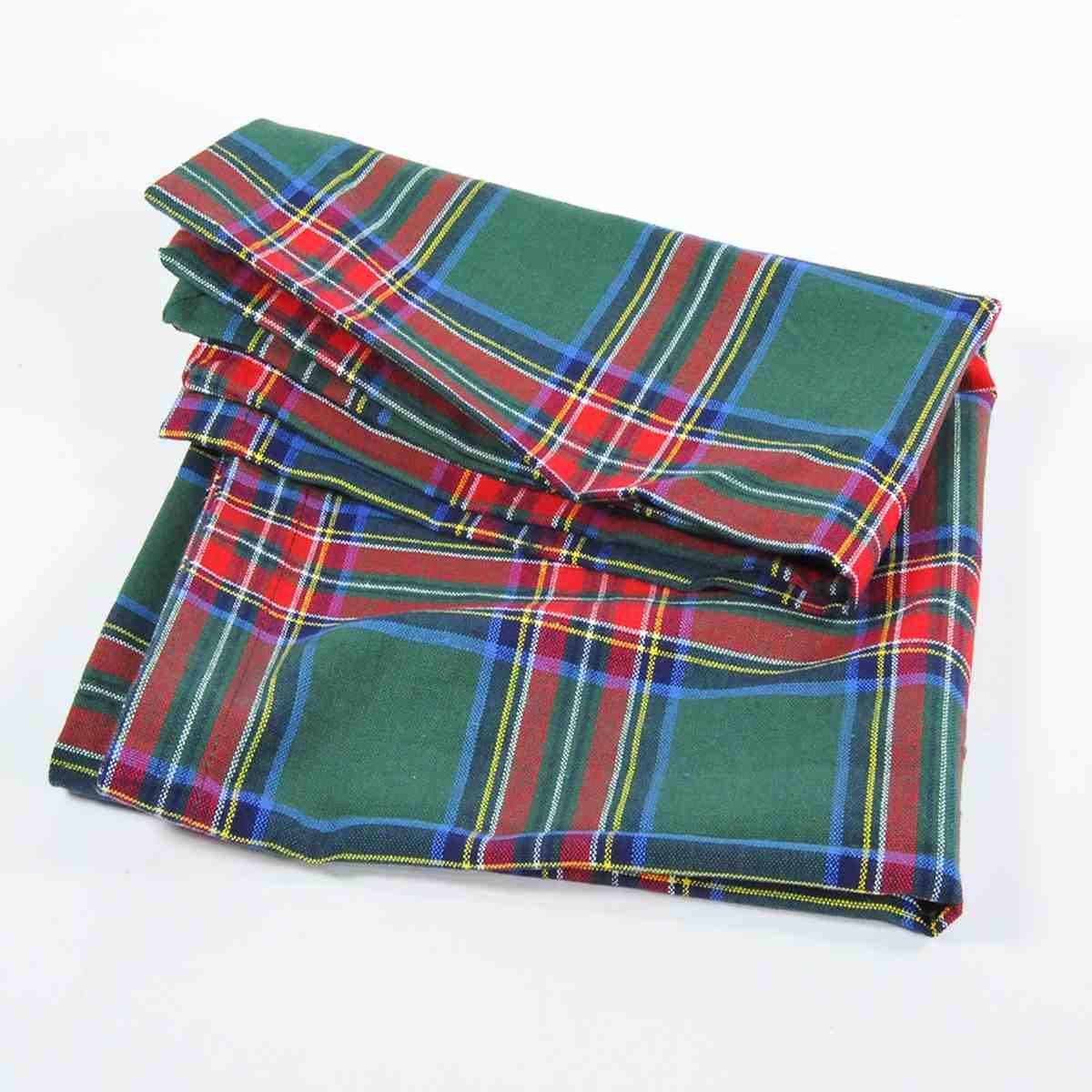 Runner Runner Natalizio cm.45x140 in Tessuto Verde Tartan |Montemaggi