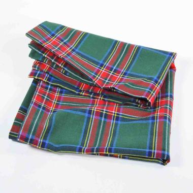 Runner Runner Natalizio cm.45x140 in Tessuto Verde Tartan |Montemaggi