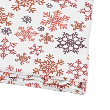 Tovaglia Natalizia cm.140x180 Cotone Fantasia Fiocchi di Neve |Montemaggi