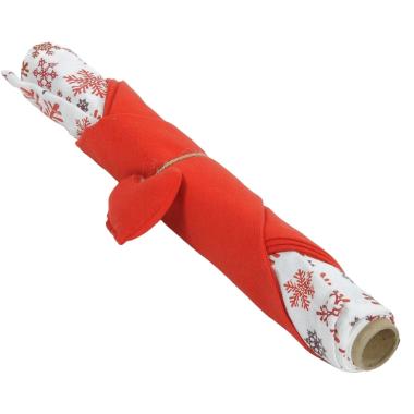 Tovaglietta Natalizia Americana con Tovagliolo Fiocchi Neve |Montemaggi