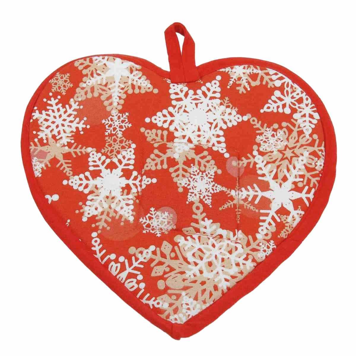 Sottopentola Cuore Cotone Fiocchi Neve con Profumo cm.28 |Montemaggi