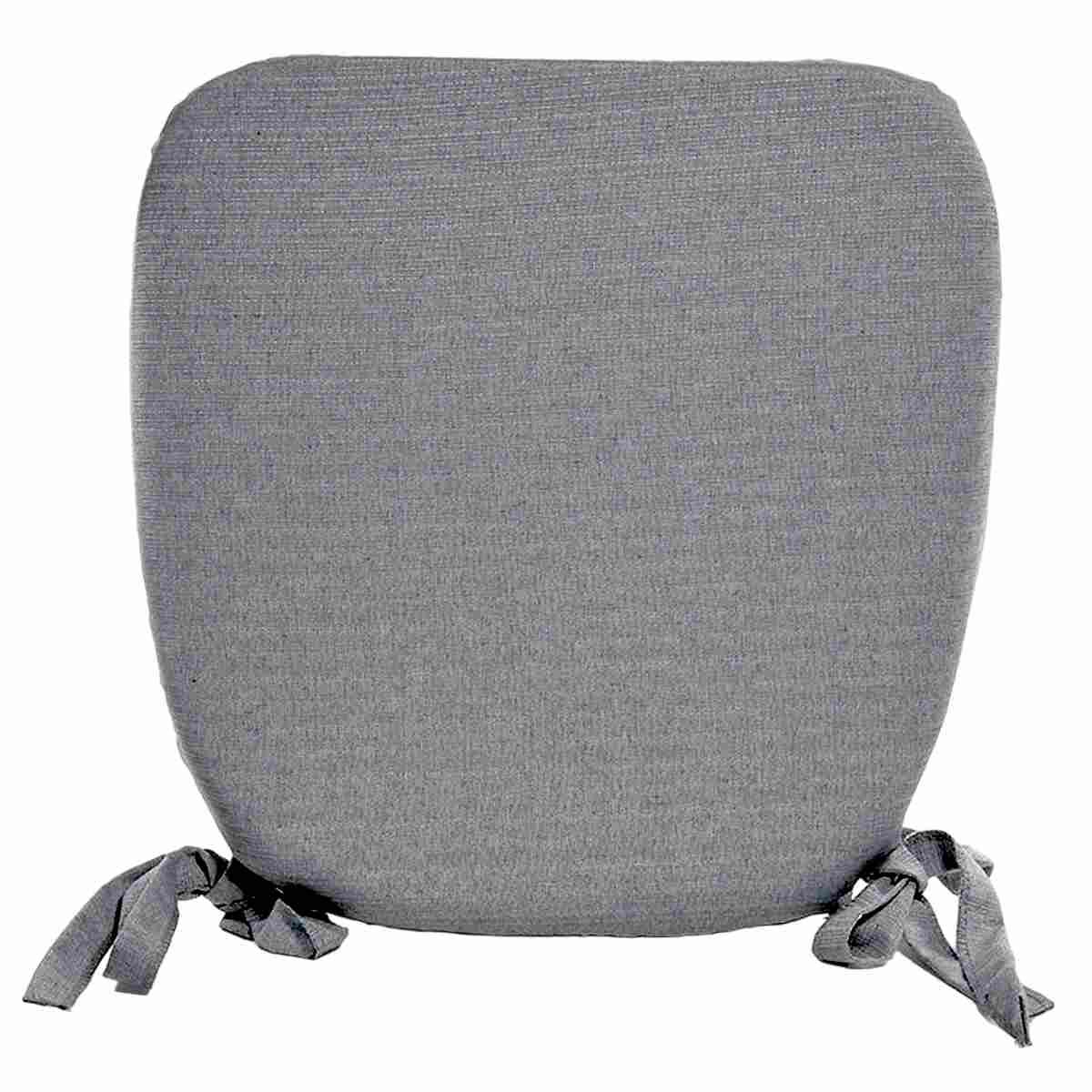 Cuscino Sedia Sagomato Fl Grigio cm.40x39x5 | Alore Casa