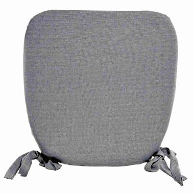 Cuscino Sedia Sagomato Fl Grigio cm.40x39x5 | Alore Casa