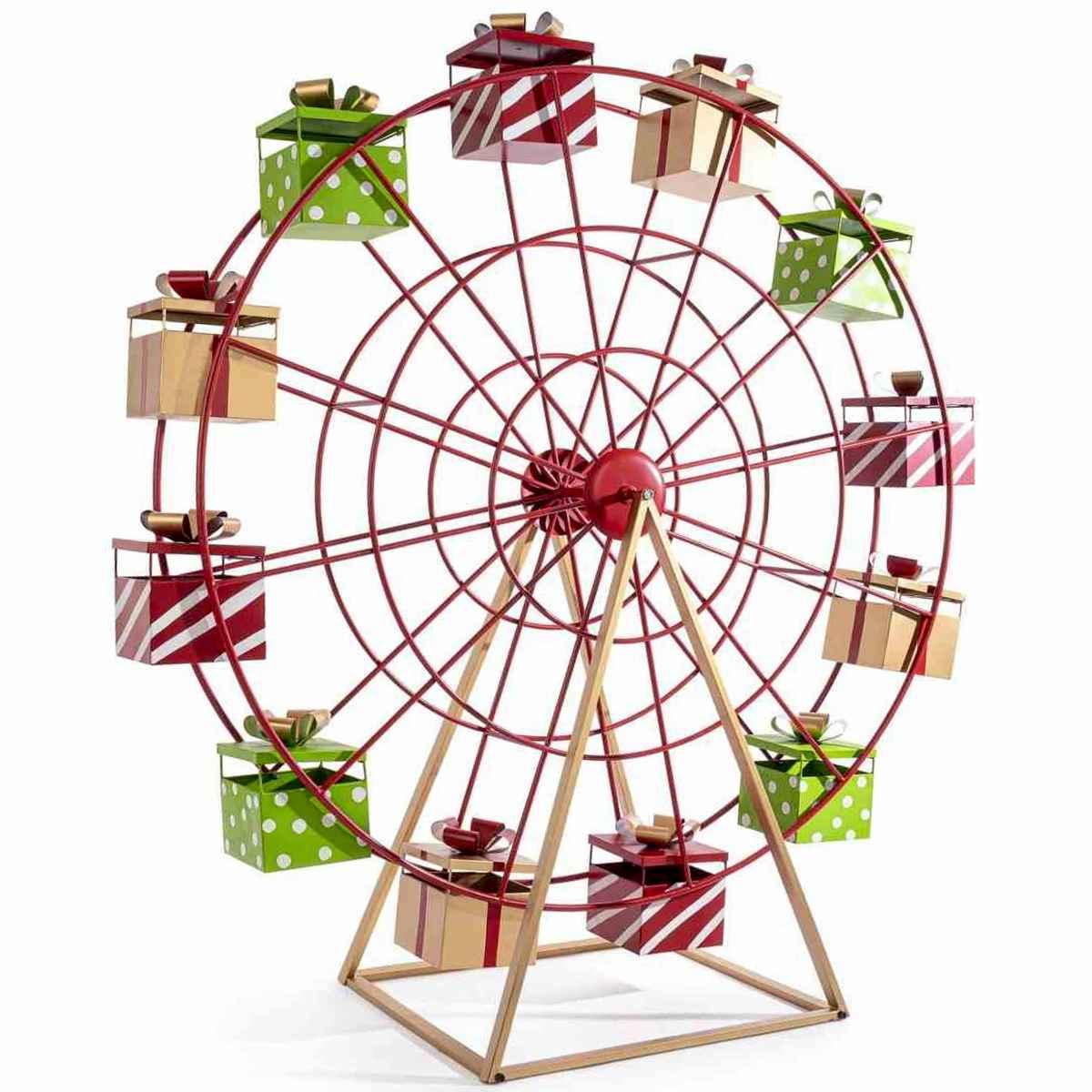 Decoro Giostra Astra Rosso Con Regali cm.180 |Bizzotto